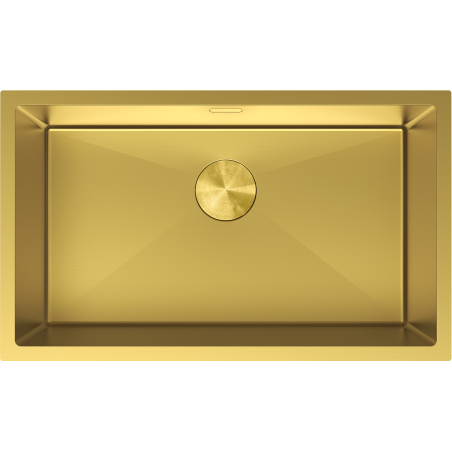 Mexen Trixo nerezový dřez, 1-komorový, 750 x 440 mm, zlatý - 6415751000-55