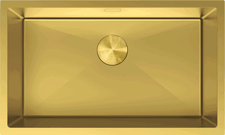 Mexen Trixo nerezový dřez, 1-komorový, 750 x 440 mm, zlatý - 6415751000-55