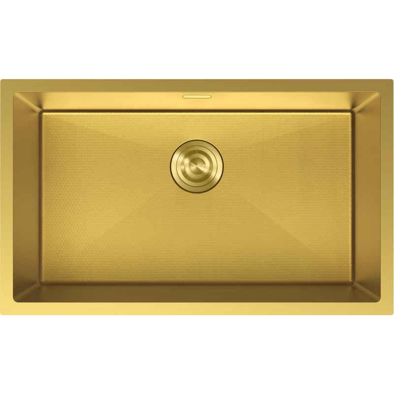 Mexen Trixo ocelový dřez 1-komorový 750 x 440 mm, zlatý HC - 6415751000-55HC