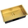 Mexen Trixo ocelový dřez 1-komorový 750 x 440 mm, zlatý HC - 6415751000-55HC