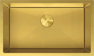 Mexen Trixo ocelový dřez 1-komorový 750 x 440 mm, zlatý HC - 6415751000-55HC