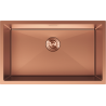 Mexen Trixo nerezový dřez 1-komorový 750 x 440 mm, měď - 6415751000-65