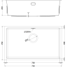 Mexen Trixo nerezový dřez 1-komorový 750 x 440 mm, měď HC - 6415751000-65HC