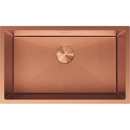 Mexen Trixo ocelový dřez 1-komora 750 x 440 mm, měď HC - 6415751000-65HC