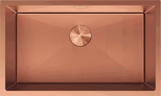 Mexen Trixo ocelový dřez 1-komora 750 x 440 mm, měď HC - 6415751000-65HC