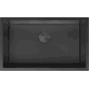 Mexen Trixo ocelový dřez 1-komorový 750 x 440 mm, černý HC - 6415751000-70HC