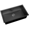 Mexen Trixo ocelový dřez 1-komorový 750 x 440 mm, černý HC - 6415751000-70HC