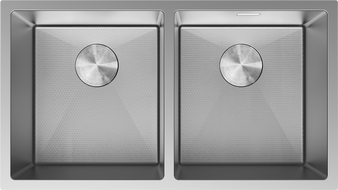 Mexen Binox nerezový dřez 2-komorový 800 x 450 mm, inox HC - 6421802000-01HC