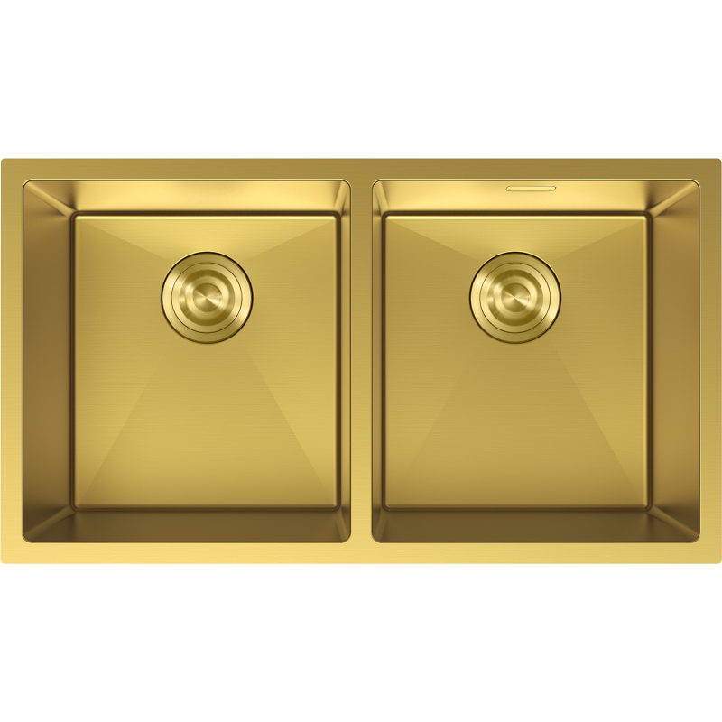 Mexen Binox nerezový dřez se dvěma komorami 800 x 450 mm, zlatý - 6421802000-55