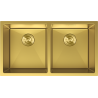 Mexen Binox nerezový dřez se dvěma komorami 800 x 450 mm, zlatý - 6421802000-55