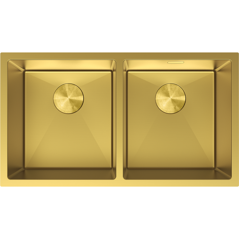 Mexen Binox nerezový dřez se dvěma komorami 800 x 450 mm, zlatý - 6421802000-55