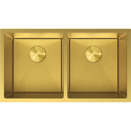 Mexen Binox ocelový dřez 2-komorový 800 x 450 mm, zlatý HC - 6421802000-55HC
