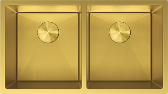 Mexen Binox ocelový dřez 2-komorový 800 x 450 mm, zlatý HC - 6421802000-55HC