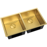 Mexen Binox ocelový dřez 2-komorový 800 x 450 mm, zlatý HC - 6421802000-55HC