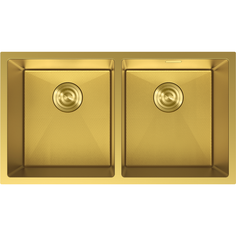 Mexen Binox ocelový dřez 2-komorový 800 x 450 mm, zlatý HC - 6421802000-55HC