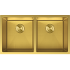 Mexen Binox ocelový dřez 2-komorový 800 x 450 mm, zlatý HC - 6421802000-55HC