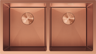 Mexen Binox nerezový dřez 2-komorový 800 x 450 mm, měď HC - 6421802000-65HC
