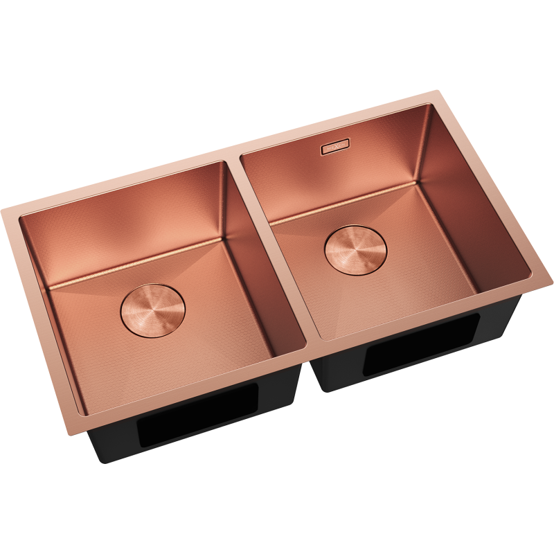 Mexen Binox nerezový dřez 2-komorový 800 x 450 mm, měď HC - 6421802000-65HC