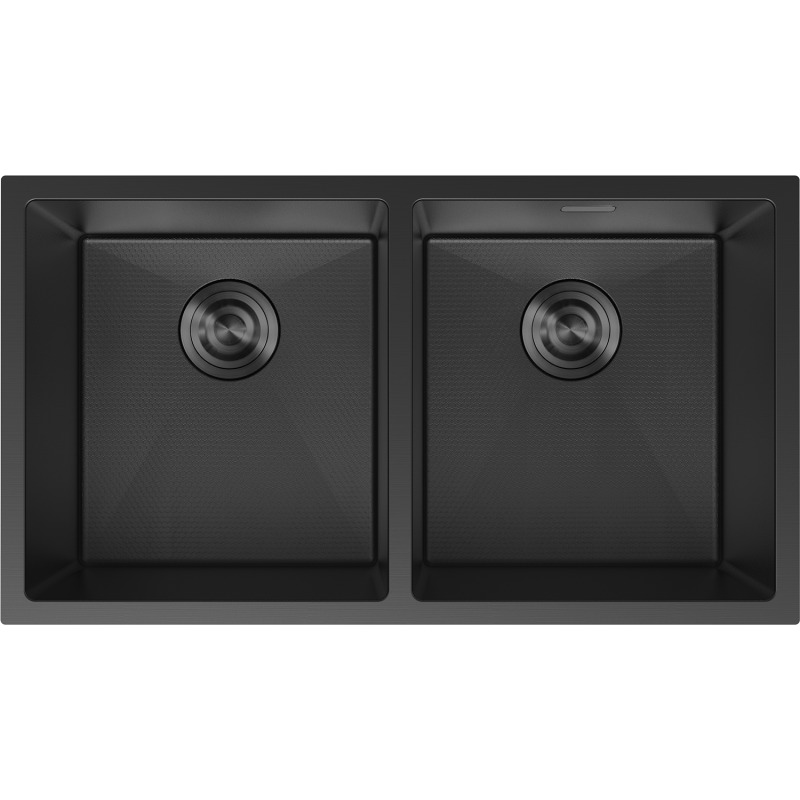 Mexen Binox dřez ocelový 2-komorový 800 x 450 mm, černý HC - 6421802000-70HC