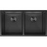 Mexen Binox dřez ocelový 2-komorový 800 x 450 mm, černý HC - 6421802000-70HC