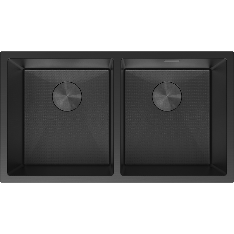 Mexen Binox dřez ocelový 2-komorový 800 x 450 mm, černý HC - 6421802000-70HC