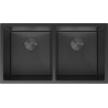 Mexen Binox dřez ocelový 2-komorový 800 x 450 mm, černý HC - 6421802000-70HC