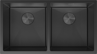 Mexen Binox dřez ocelový 2-komorový 800 x 450 mm, černý HC - 6421802000-70HC