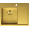 Mexen Exar ocelový dřez s 1 komorou a odkapávačem, levý 620 x 480 mm, zlatý HC - 6431621005L-55HC