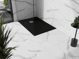 Mexen Stone+ obdélníkový kompozitní sprchový kout 120 x 80 cm, černý - 44708012