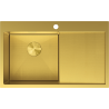 Mexen Exar nerezový dřez s odkapávačem, levý 780 x 480 mm, zlatý HC - 6433781010L-55HC