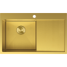 Mexen Exar nerezový dřez s odkapávačem, levý 780 x 480 mm, zlatý HC - 6433781010L-55HC