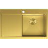 Mexen Exar ocelový dřez s jednou komorou s odkapávačem, pravý 780 x 480 mm, zlatý - 6434781010P-55