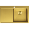Mexen Exar ocelový dřez s 1 komorou a odkapávačem, pravý 780 x 480 mm, zlatý HC - 6434781010P-55HC