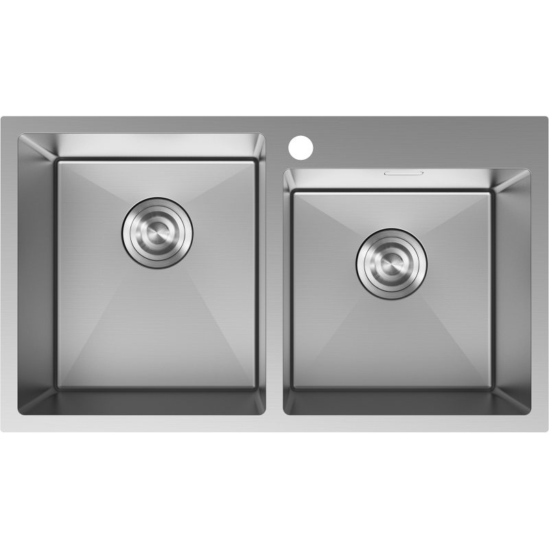 Mexen Xorin dřez nerezový 2-komorový 780 x 450 mm, inox - 6441782000-01