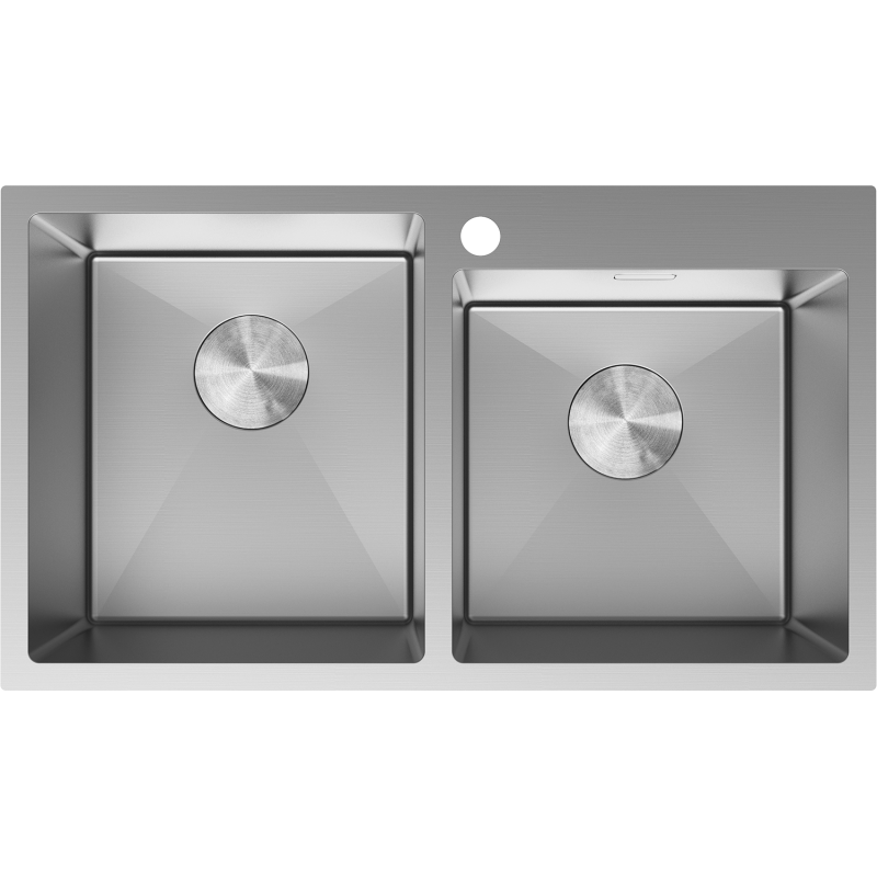 Mexen Xorin dřez nerezový 2-komorový 780 x 450 mm, inox - 6441782000-01