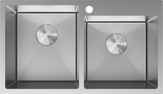 Mexen Xorin dřez nerezový 2-komorový 780 x 450 mm, inox - 6441782000-01