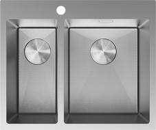 Mexen Flexo ocelový dřez s 1,5 komorami 610 x 510 mm, inox HC - 6446611500-01HC