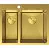 Mexen Flexo ocelový dřez 1,5-komorový 610 x 510 mm, zlatý - 6446611500-55