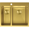 Mexen Flexo ocelový dřez 1,5-komorový 610 x 510 mm, zlatý - 6446611500-55