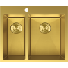 Mexen Flexo nerezový dřez 1,5-komorový 610 x 510 mm, zlatý HC - 6446611500-55HC