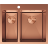 Mexen Flexo dřez nerezový 1,5-komorový 610 x 510 mm, měď - 6446611500-65