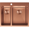 Mexen Flexo dřez nerezový 1,5-komorový 610 x 510 mm, měď - 6446611500-65