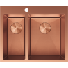 Mexen Flexo dřez nerezový 1,5-komorový 610 x 510 mm, měď HC - 6446611500-65HC