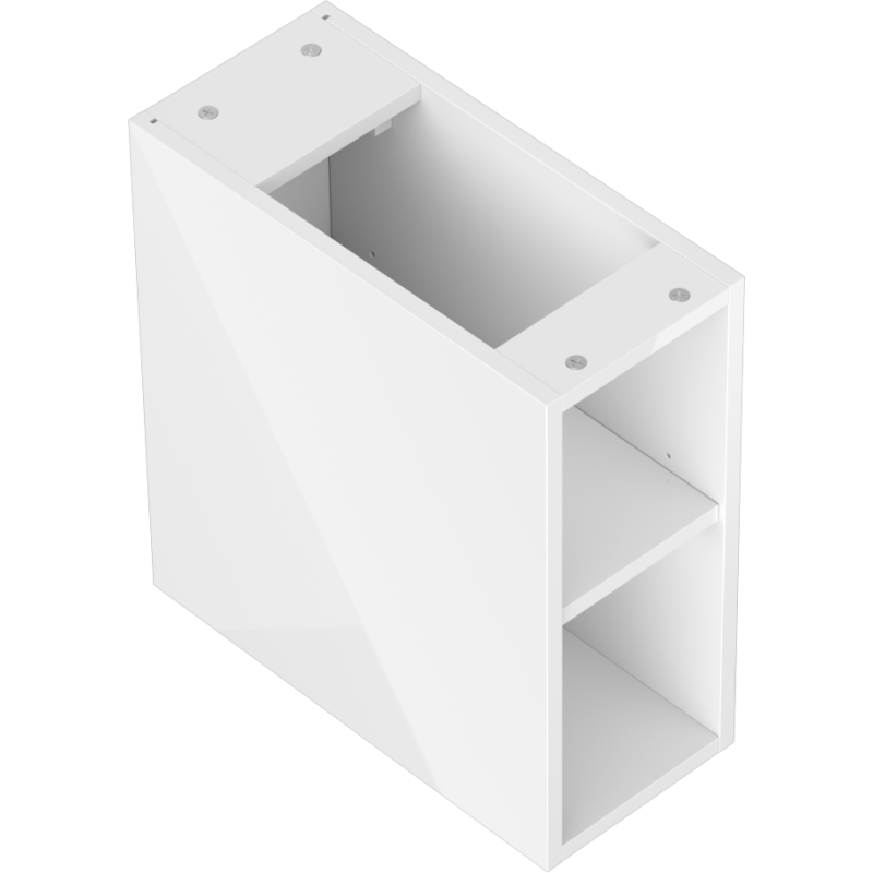 Mexen Box-A otevřená skříňka s policí 20 cm, bílý lesk - 91AX2-0200-470-0-00