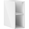 Mexen Box-A otevřená skříňka s policí 20 cm, bílý lesk - 91AX2-0200-470-0-00