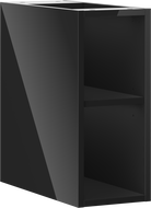 Mexen Box-A otevřená skříňka s policí 20 cm, černý lesk - 91AX2-0200-470-0-70