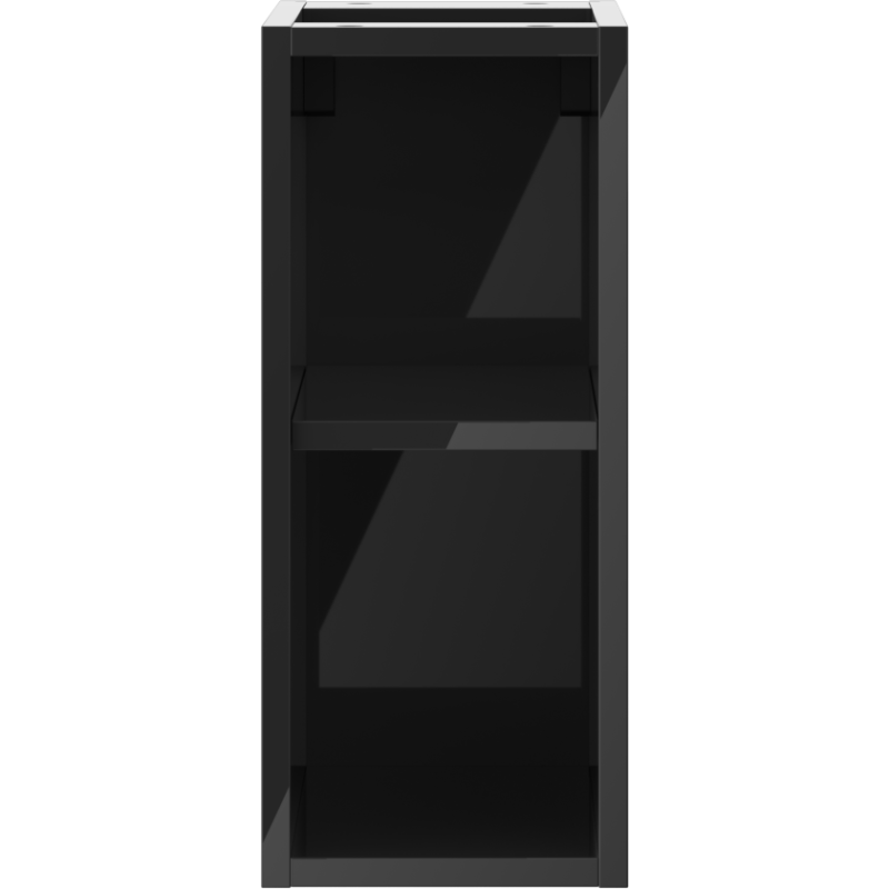 Mexen Box-A otevřená skříňka s policí 20 cm, černý lesk - 91AX2-0200-470-0-70