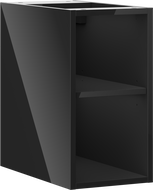 Mexen Box-A otevřená skříňka s policí 25 cm, černý lesk - 91AX2-0250-470-0-70