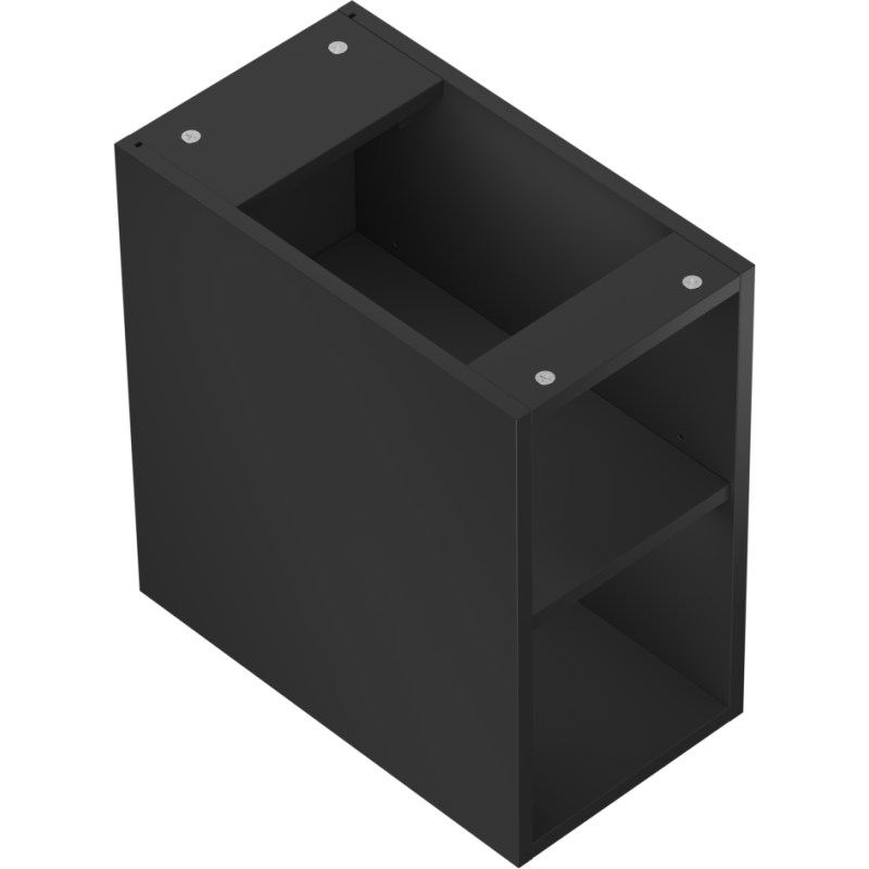 Mexen Box-A otevřená skříňka s policí 25 cm, černá mat - 91AX2-0250-470-0-71