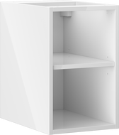 Mexen Box-A otevřená skříňka s policí 30 cm, bílý lesk - 91AX2-0300-470-0-00